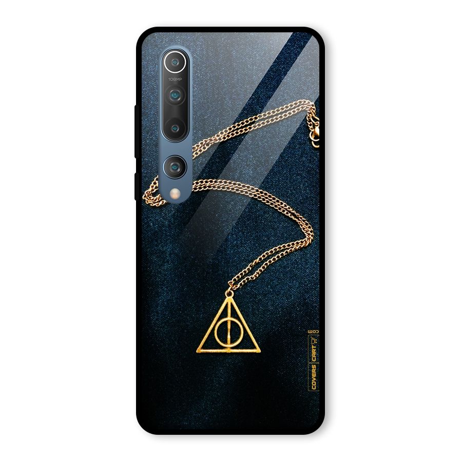 Golden Chain Glass Back Case for Mi 10