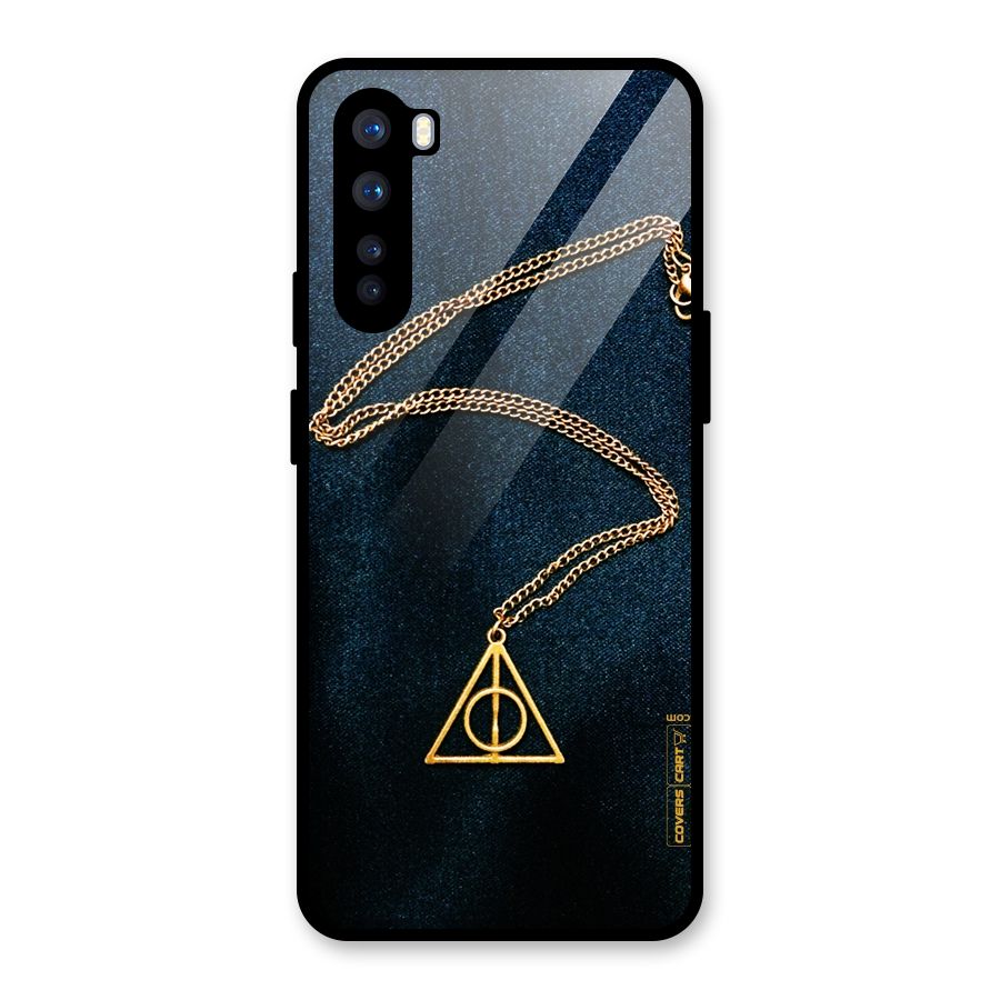 Golden Chain Glass Back Case for OnePlus Nord