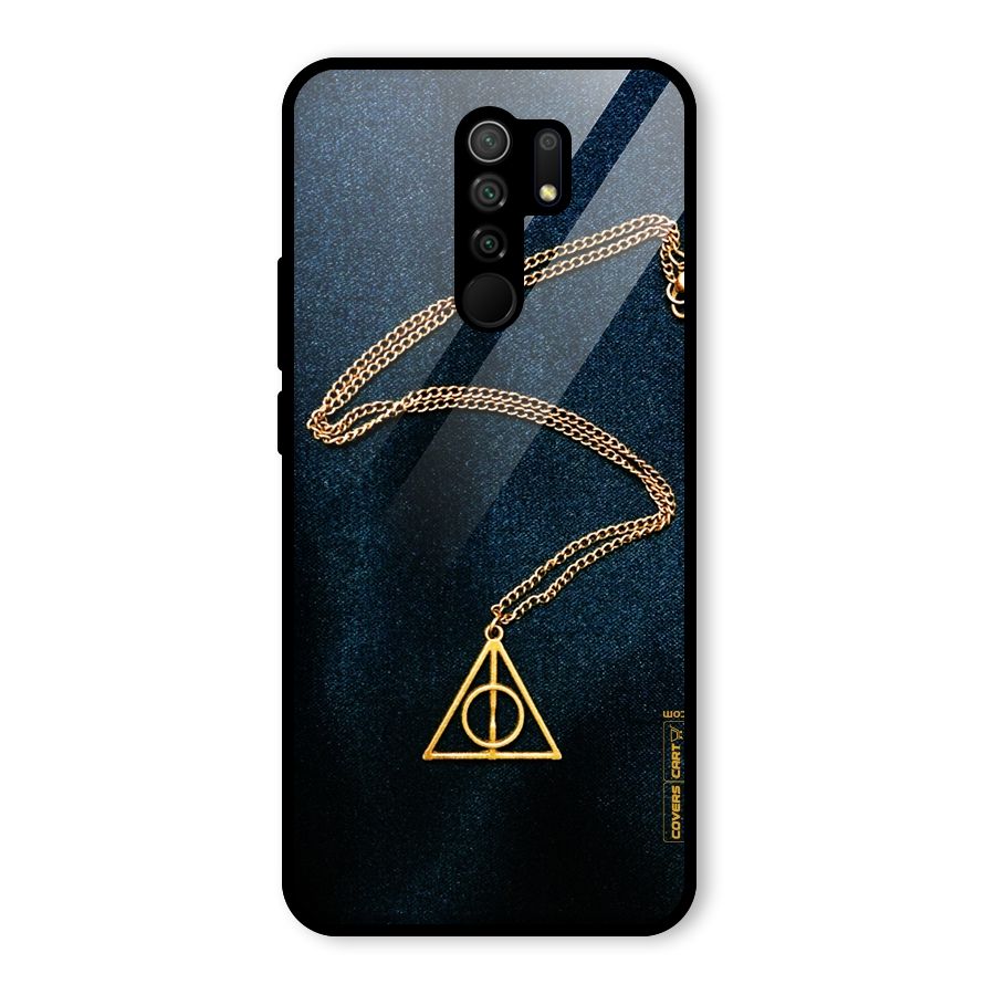 Golden Chain Glass Back Case for Poco M2