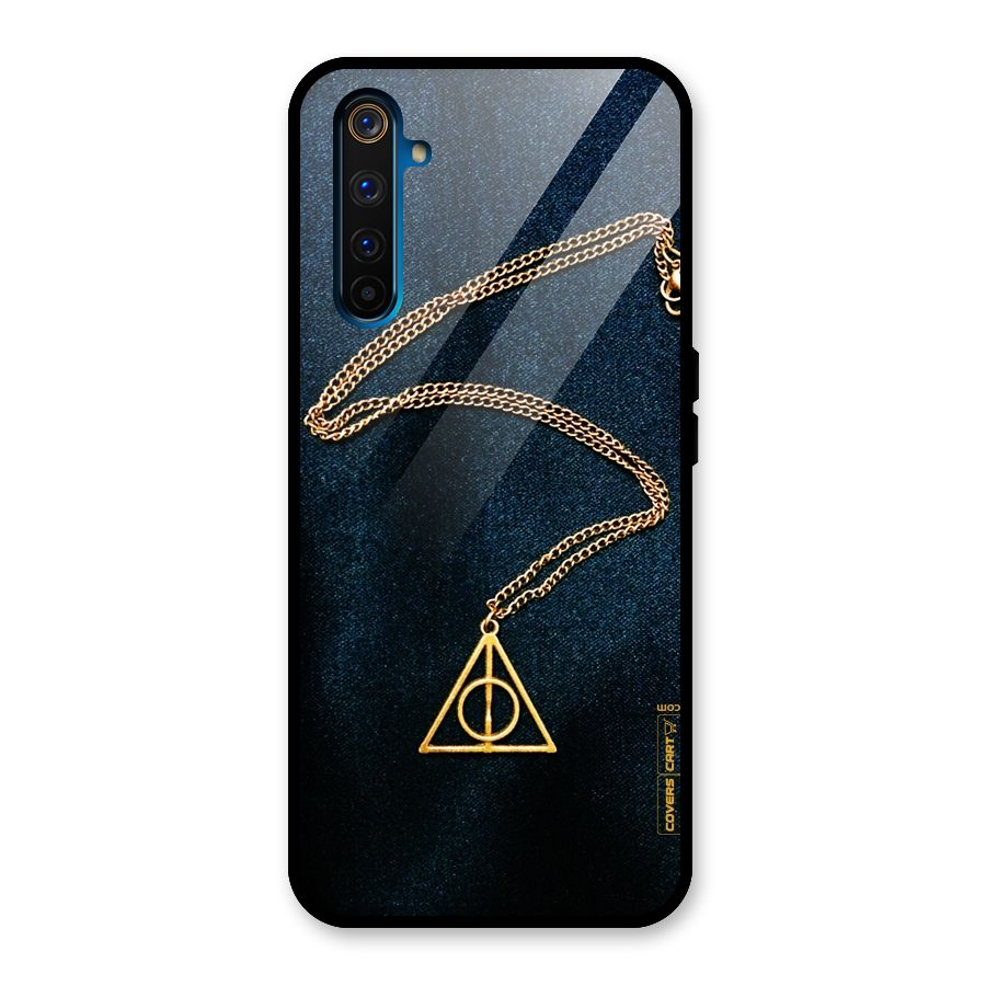 Golden Chain Glass Back Case for Realme 6 Pro