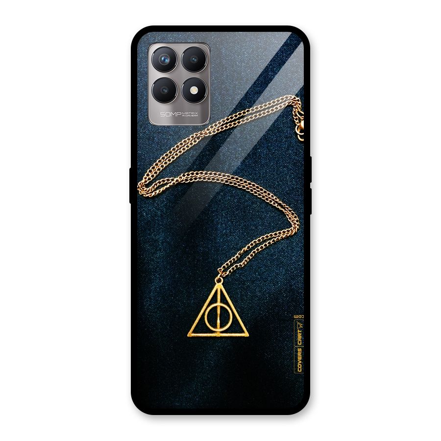 Golden Chain Glass Back Case for Realme Narzo 50