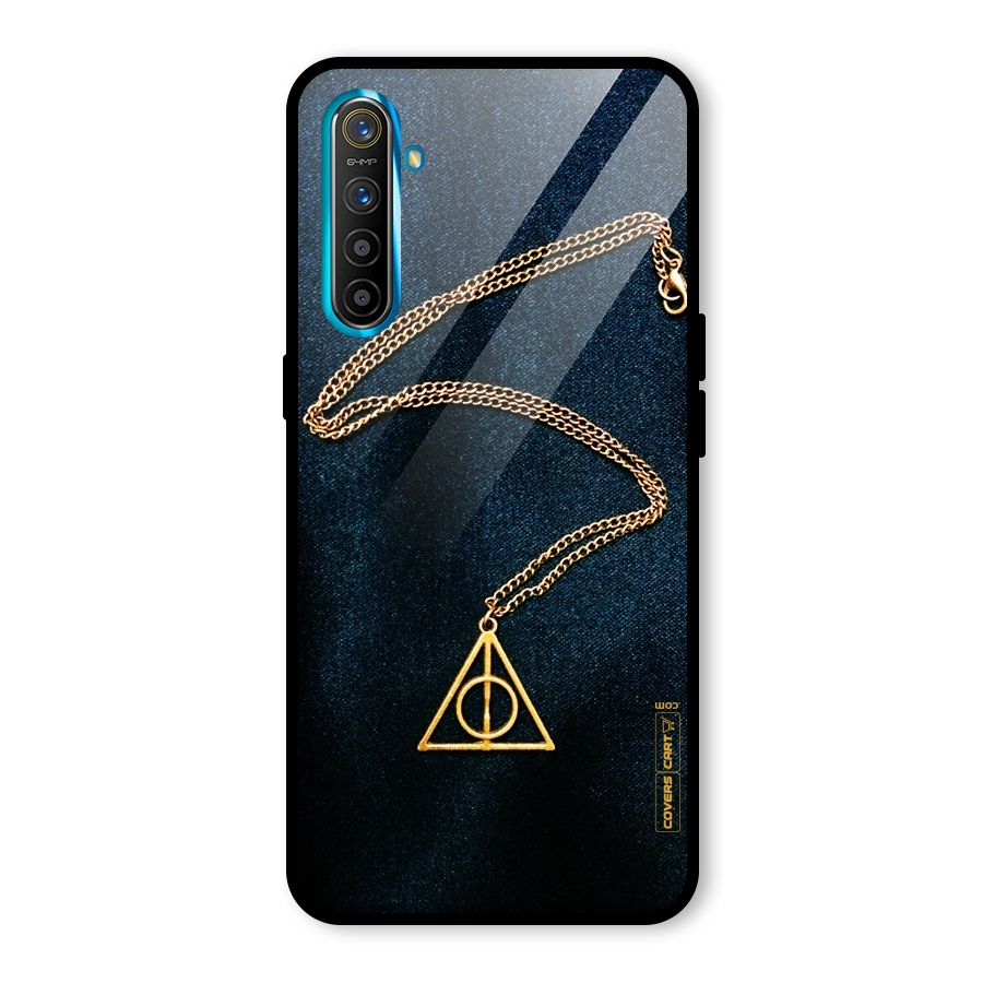 Golden Chain Glass Back Case for Realme X2