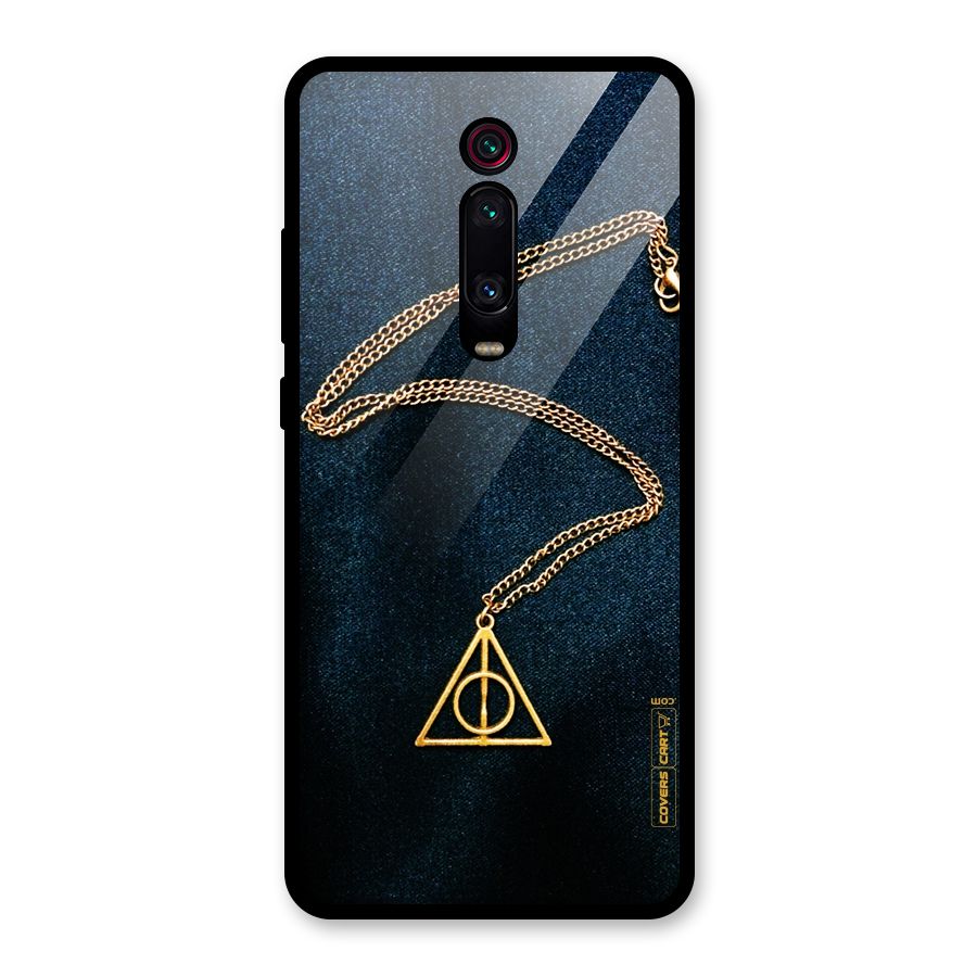 Golden Chain Glass Back Case for Redmi K20
