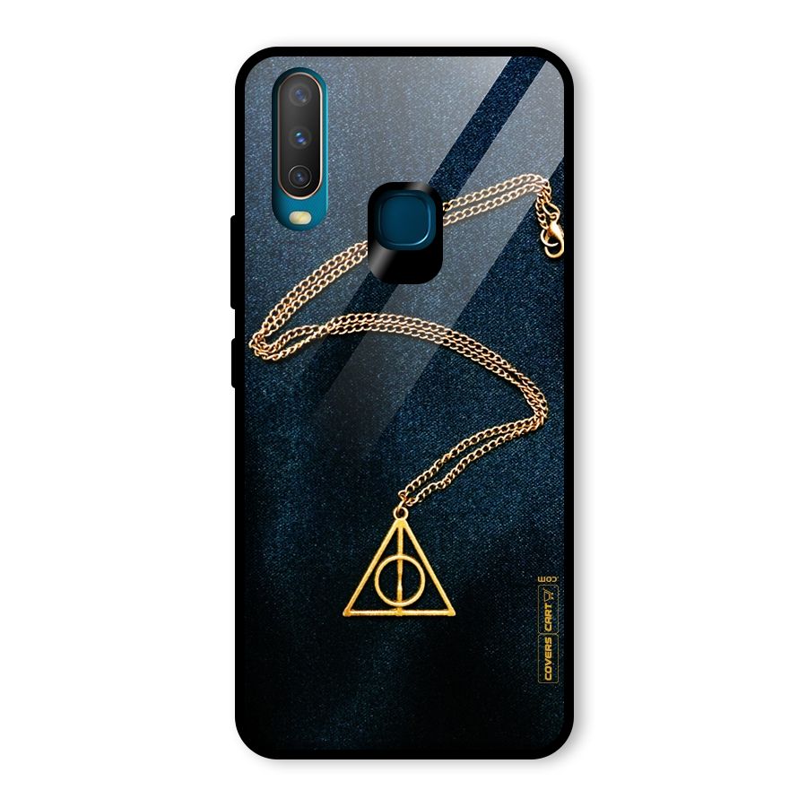 Golden Chain Glass Back Case for Vivo U10