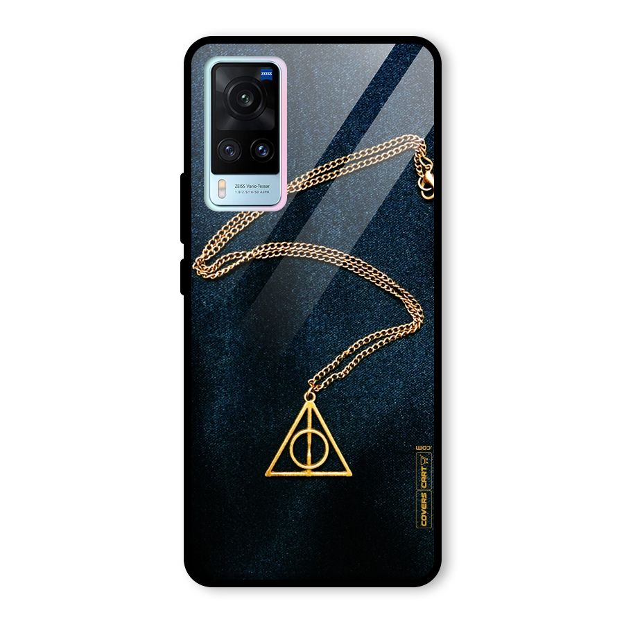 Golden Chain Glass Back Case for Vivo X60