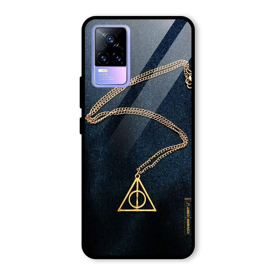 Golden Chain Glass Back Case for Vivo Y73