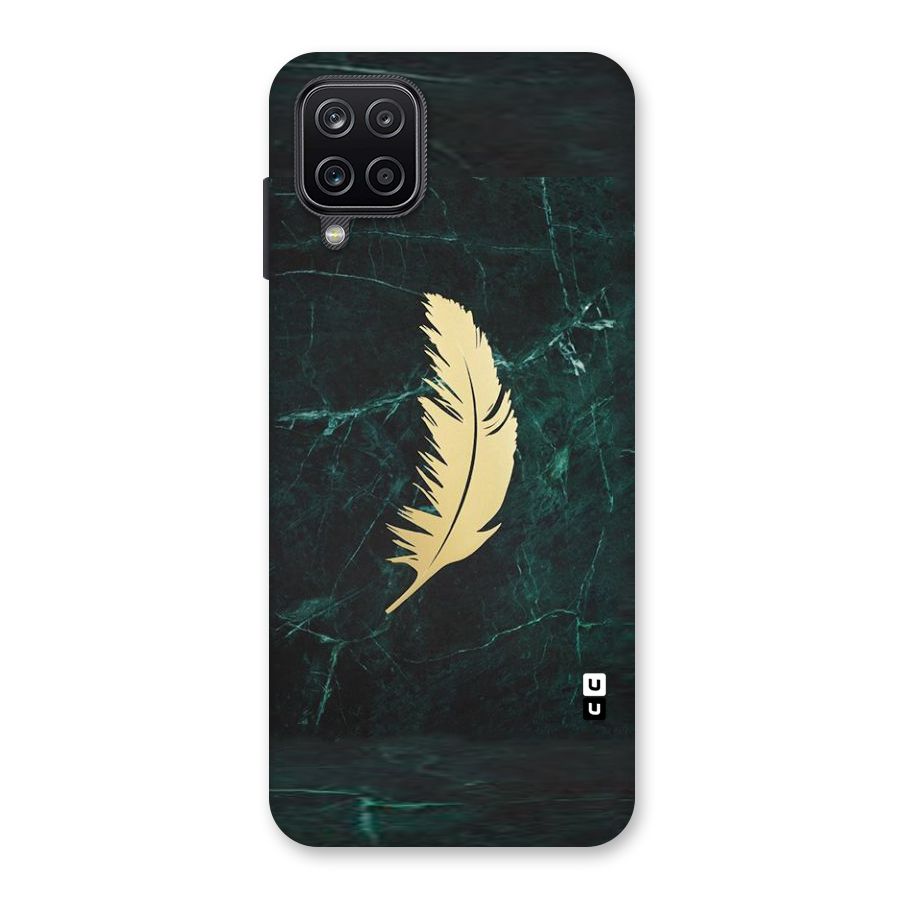 Golden Feather Back Case for Galaxy A12