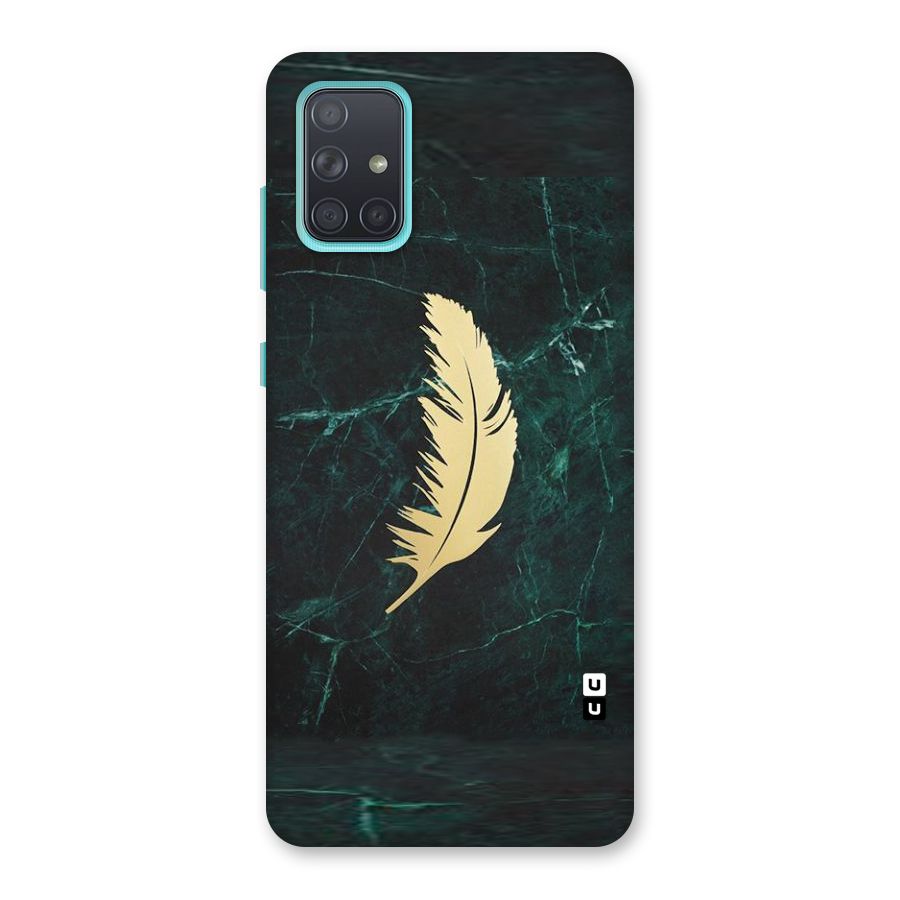 Golden Feather Back Case for Galaxy A71