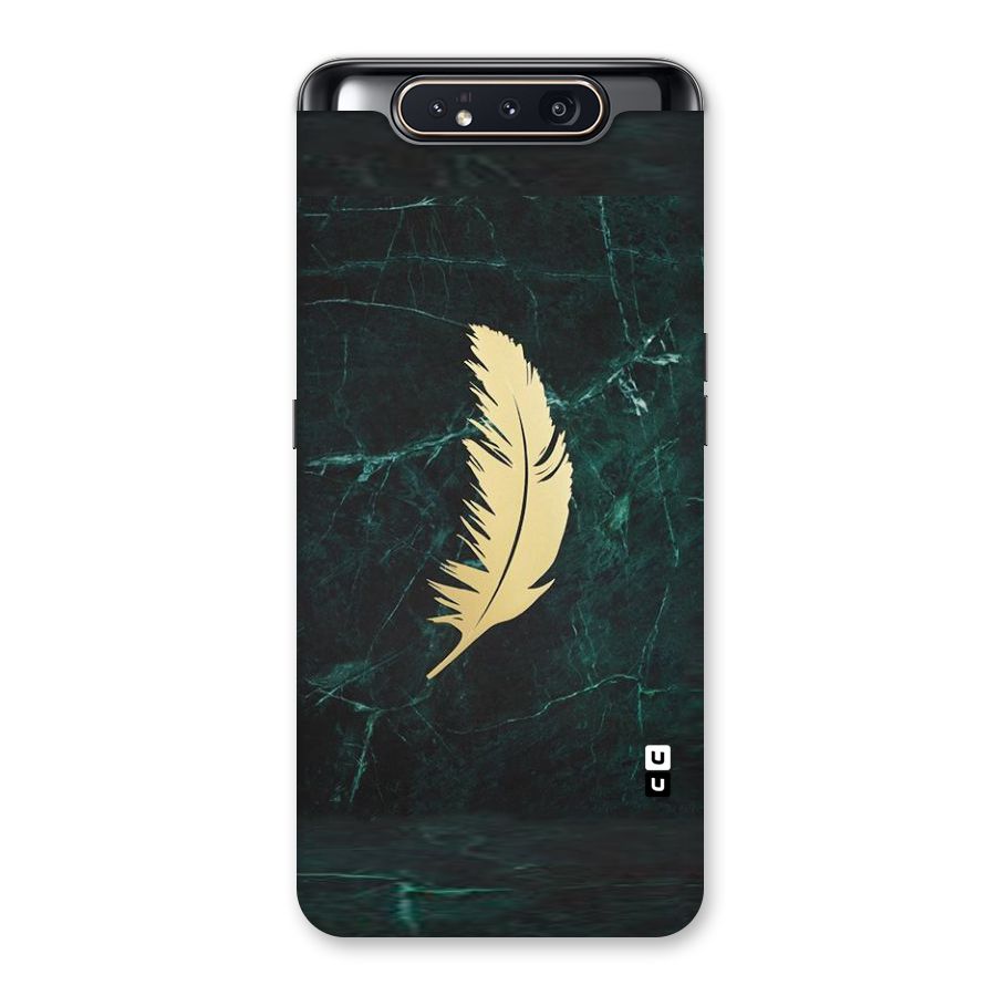 Golden Feather Back Case for Galaxy A80