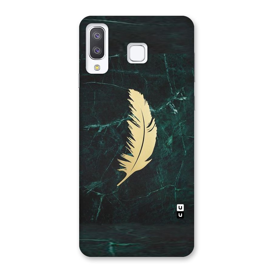 Golden Feather Back Case for Galaxy A8 Star