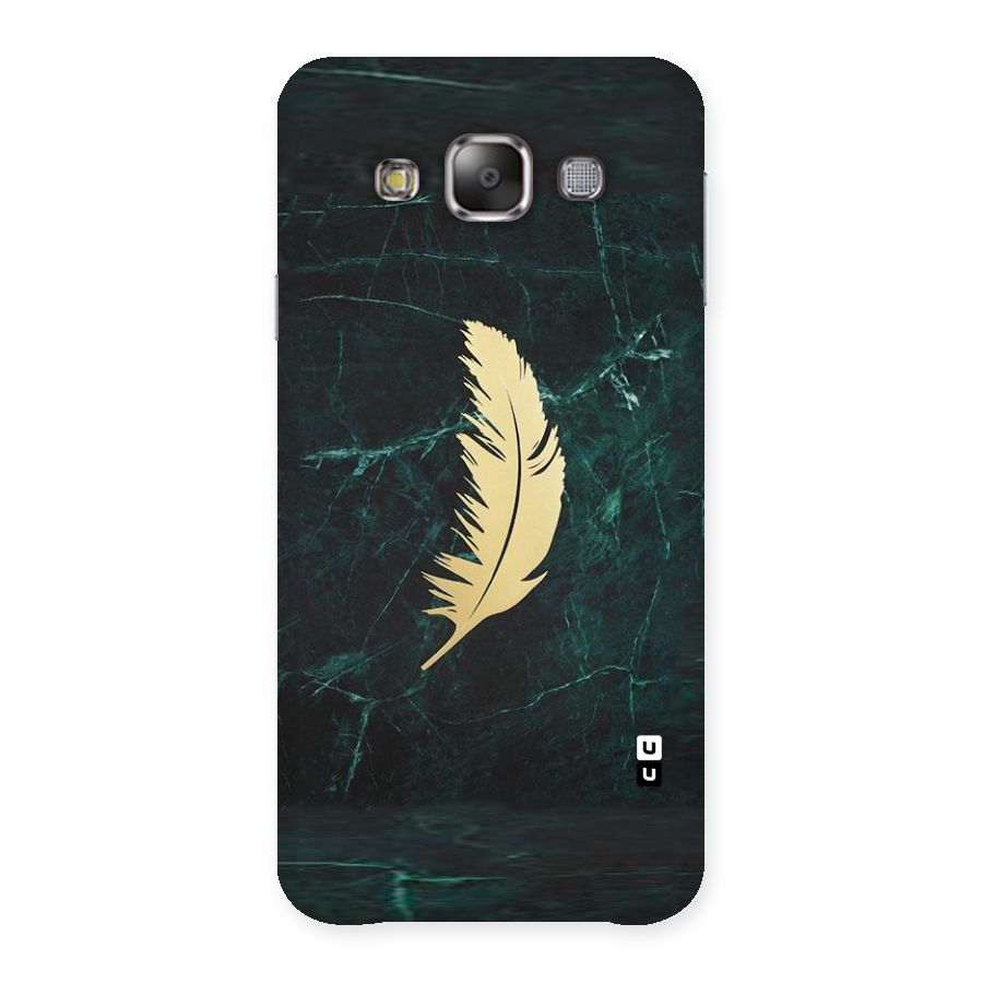 Golden Feather Back Case for Galaxy E7