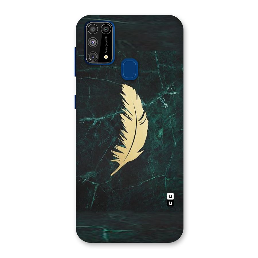 Golden Feather Back Case for Galaxy F41