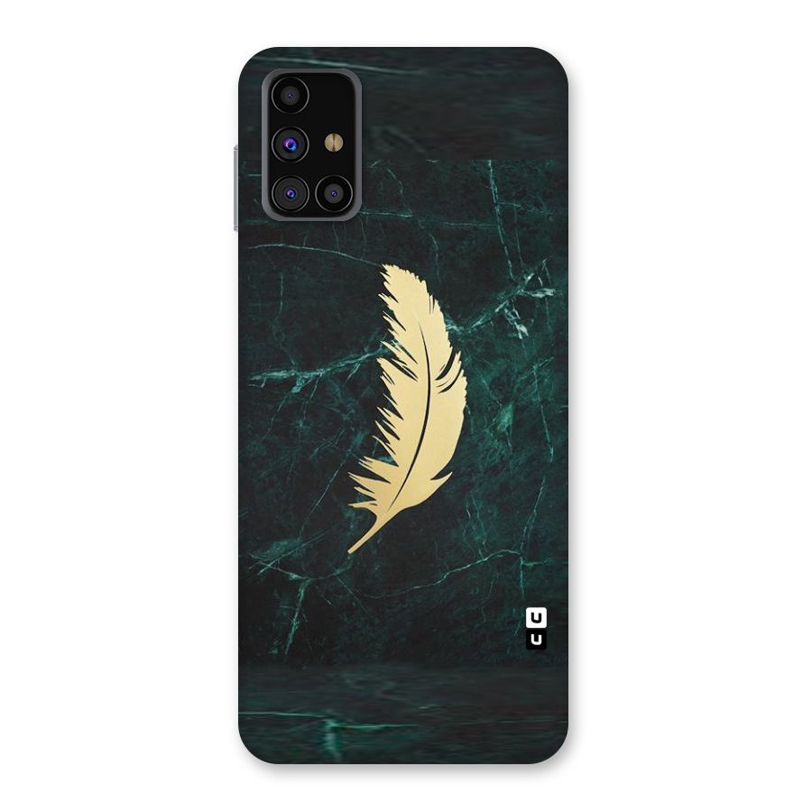 Golden Feather Back Case for Galaxy M31s