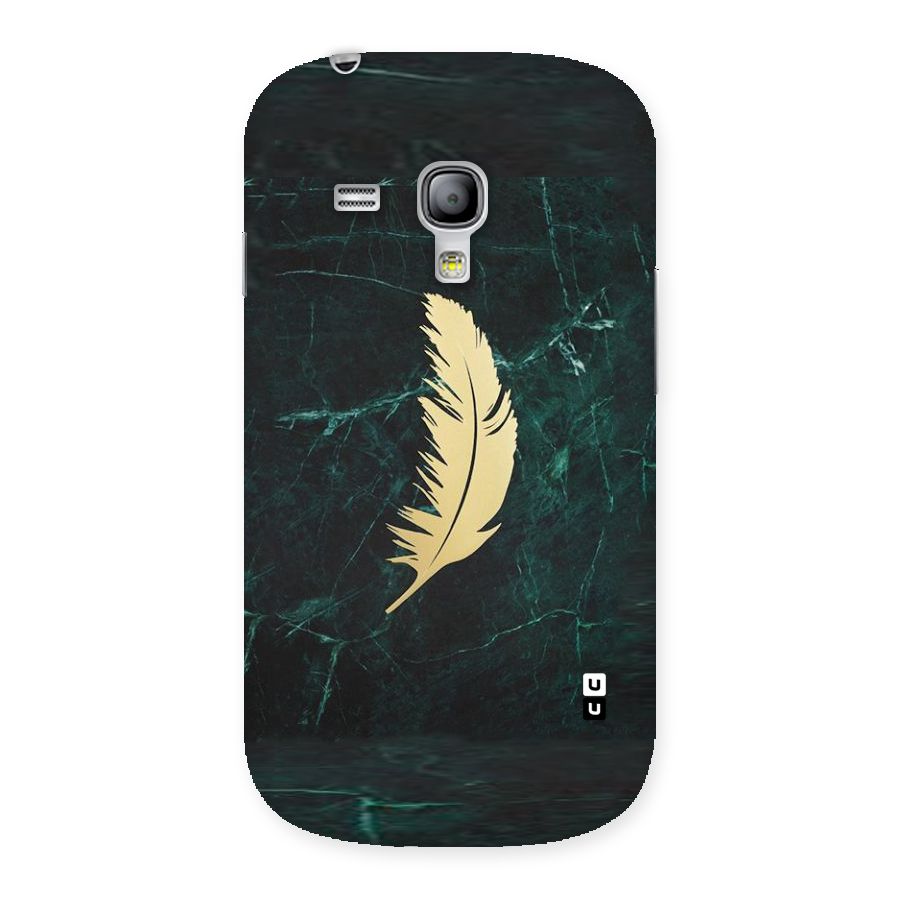 Golden Feather Back Case for Galaxy S3 Mini