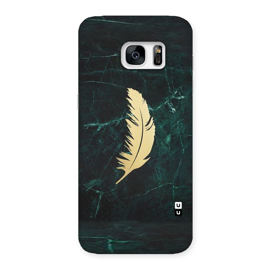 Golden Feather Back Case for Galaxy S7 Edge