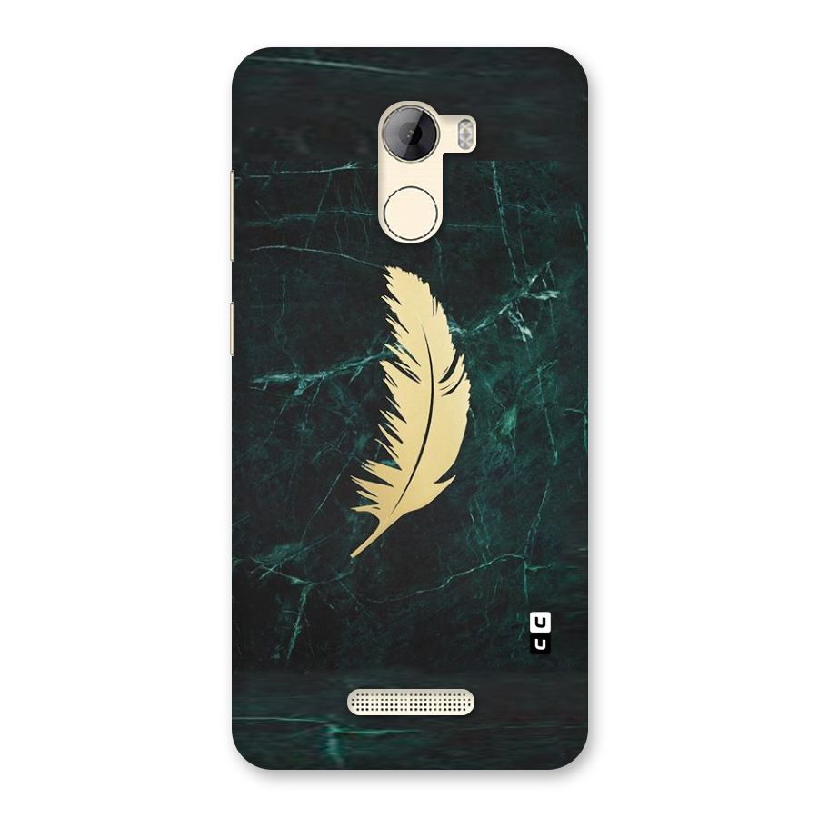 Golden Feather Back Case for Gionee A1 LIte