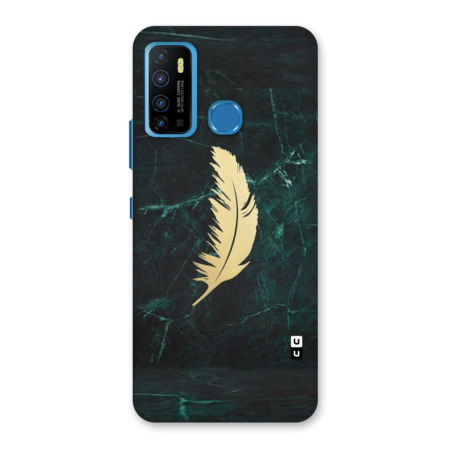 Golden Feather Back Case for Infinix Hot 9