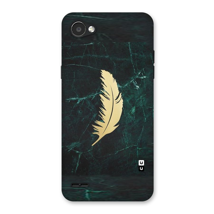 Golden Feather Back Case for LG Q6