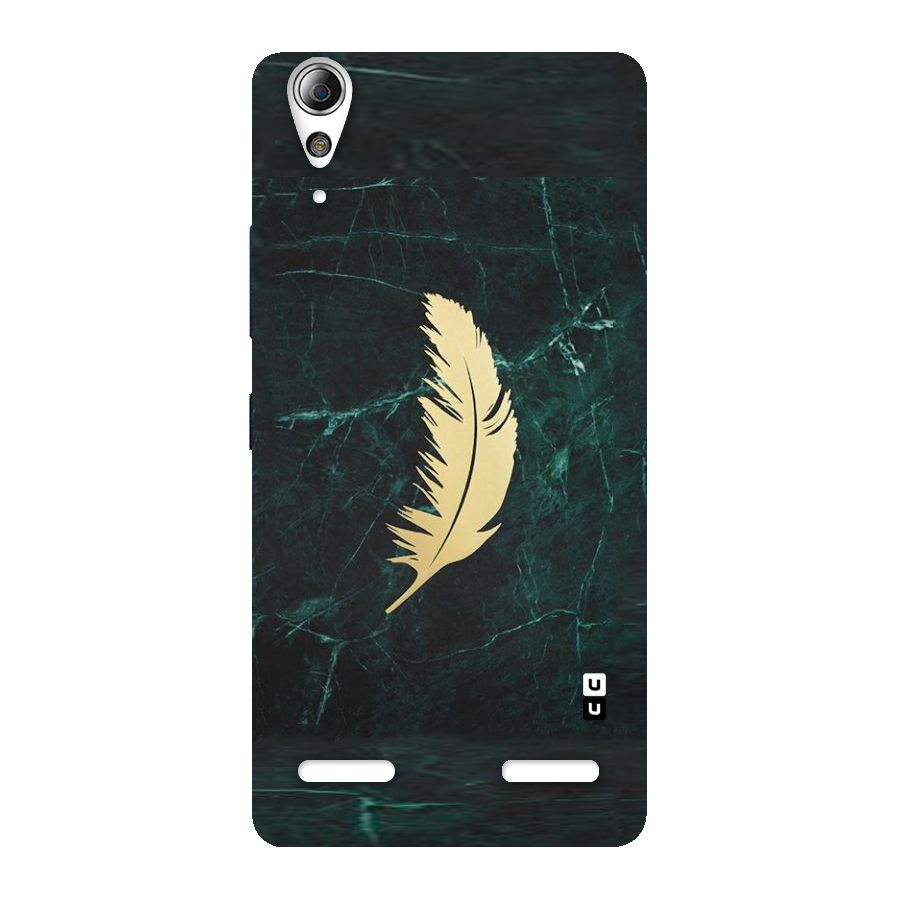 Golden Feather Back Case for Lenovo A6000 Plus