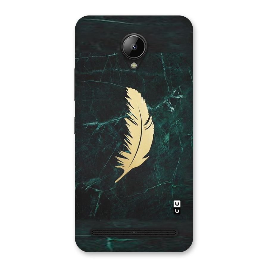 Golden Feather Back Case for Lenovo C2