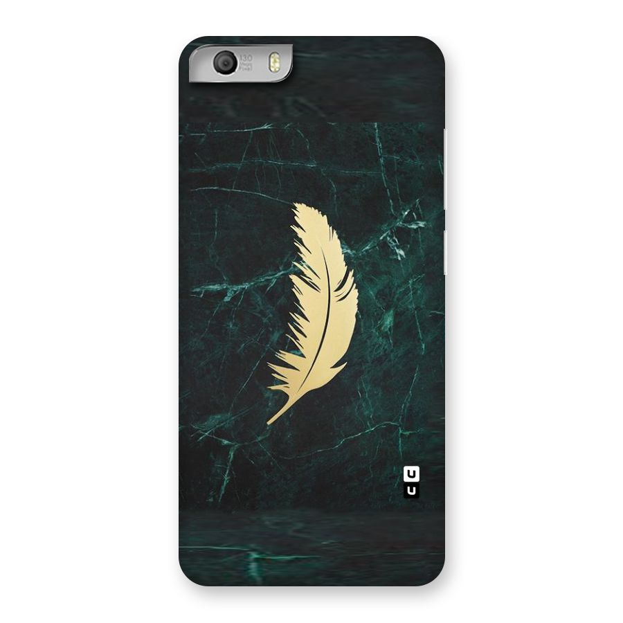 Golden Feather Back Case for Micromax Canvas Knight 2