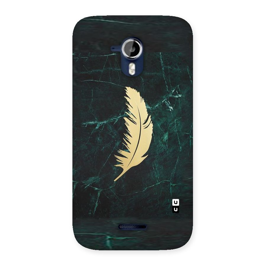 Golden Feather Back Case for Micromax Canvas Magnus A117