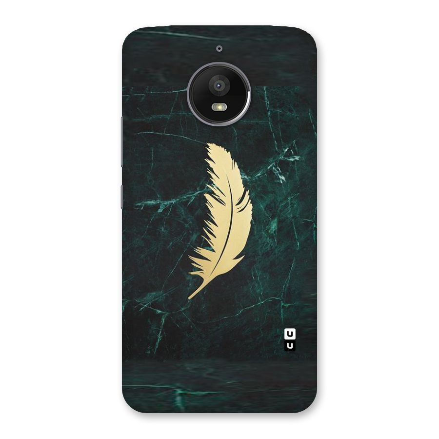 Golden Feather Back Case for Moto E4 Plus