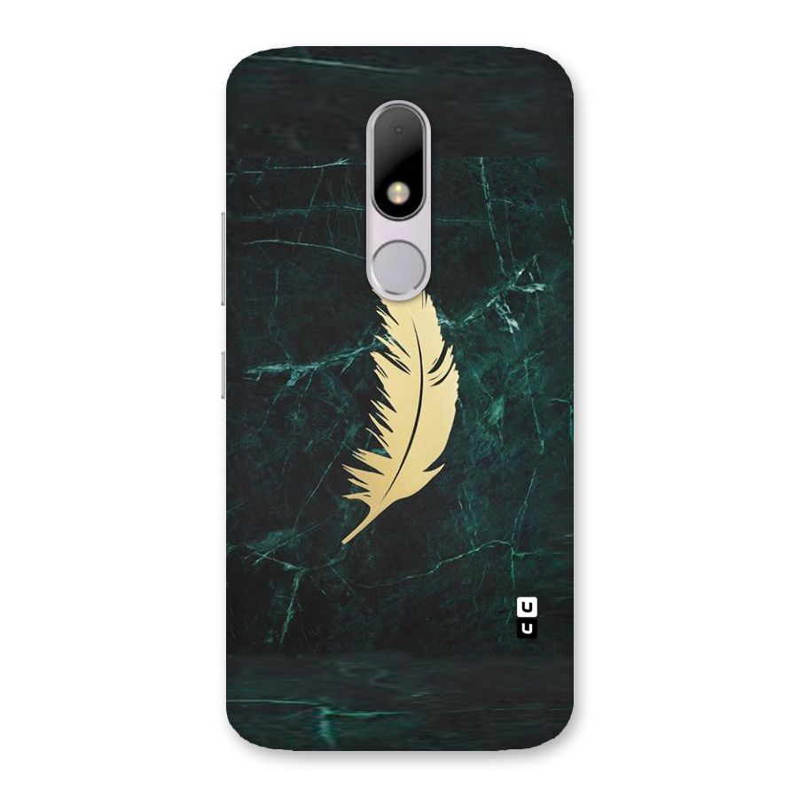 Golden Feather Back Case for Moto M