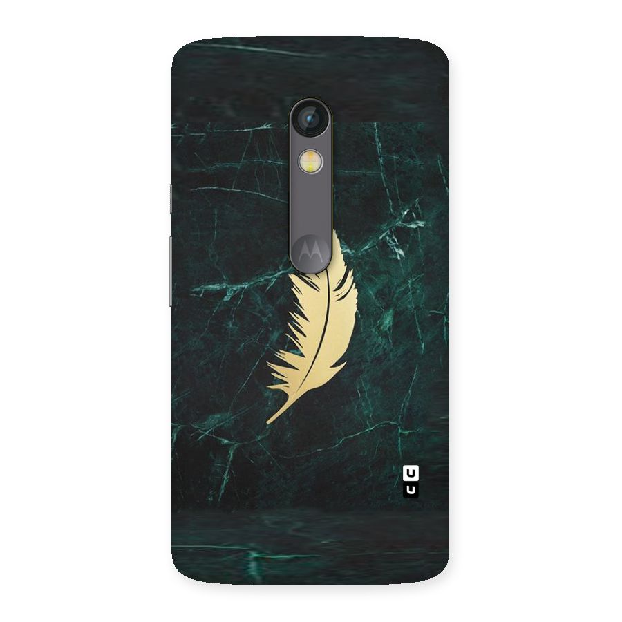 Golden Feather Back Case for Moto X Play