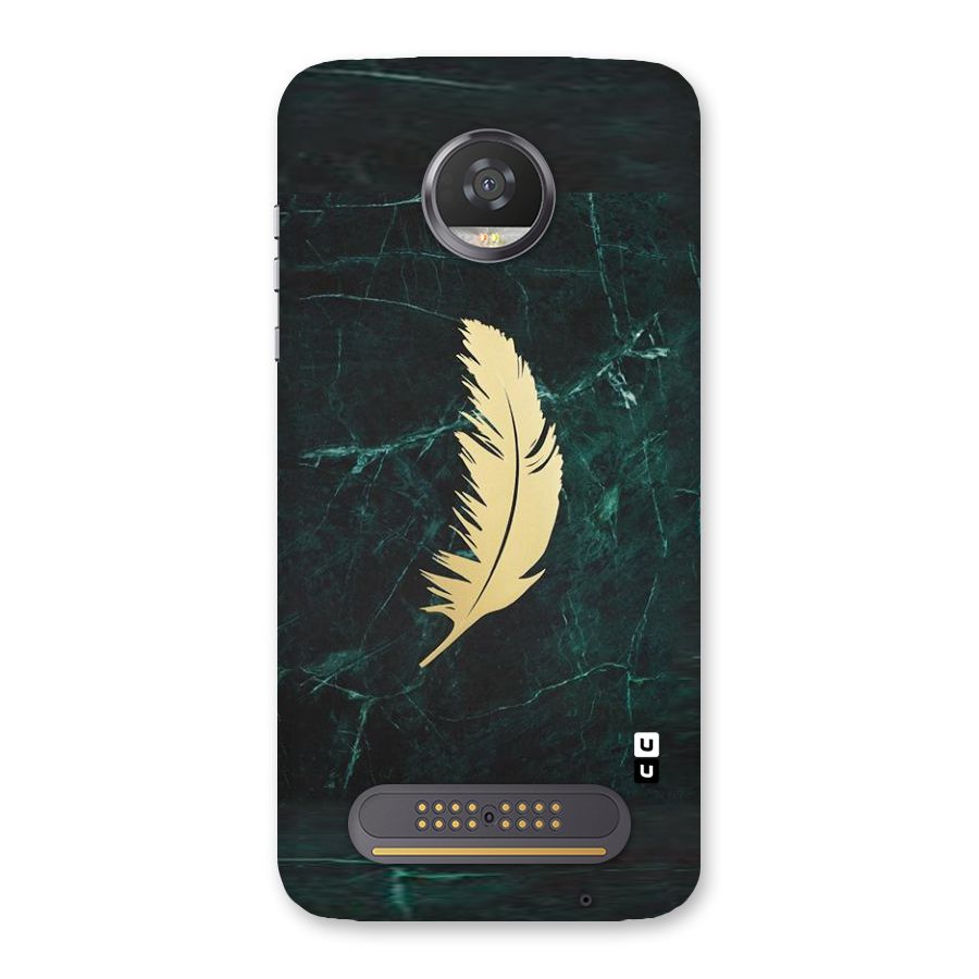 Golden Feather Back Case for Moto Z2 Play