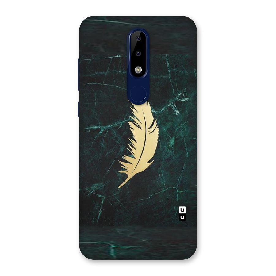 Golden Feather Back Case for Nokia 5.1 Plus