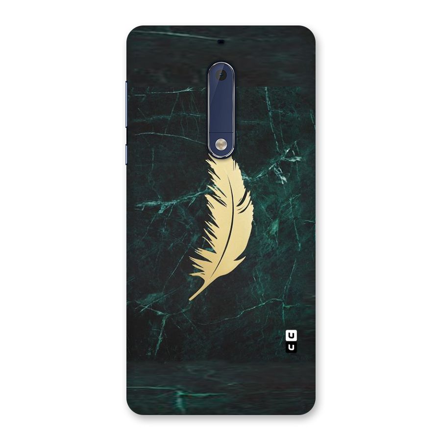 Golden Feather Back Case for Nokia 5