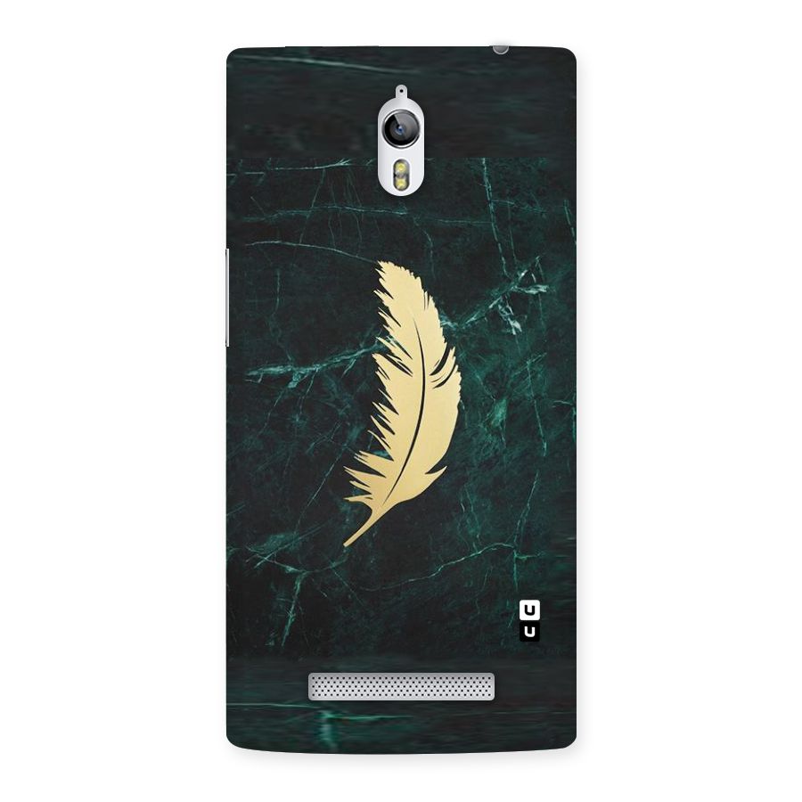 Golden Feather Back Case for Oppo Find 7
