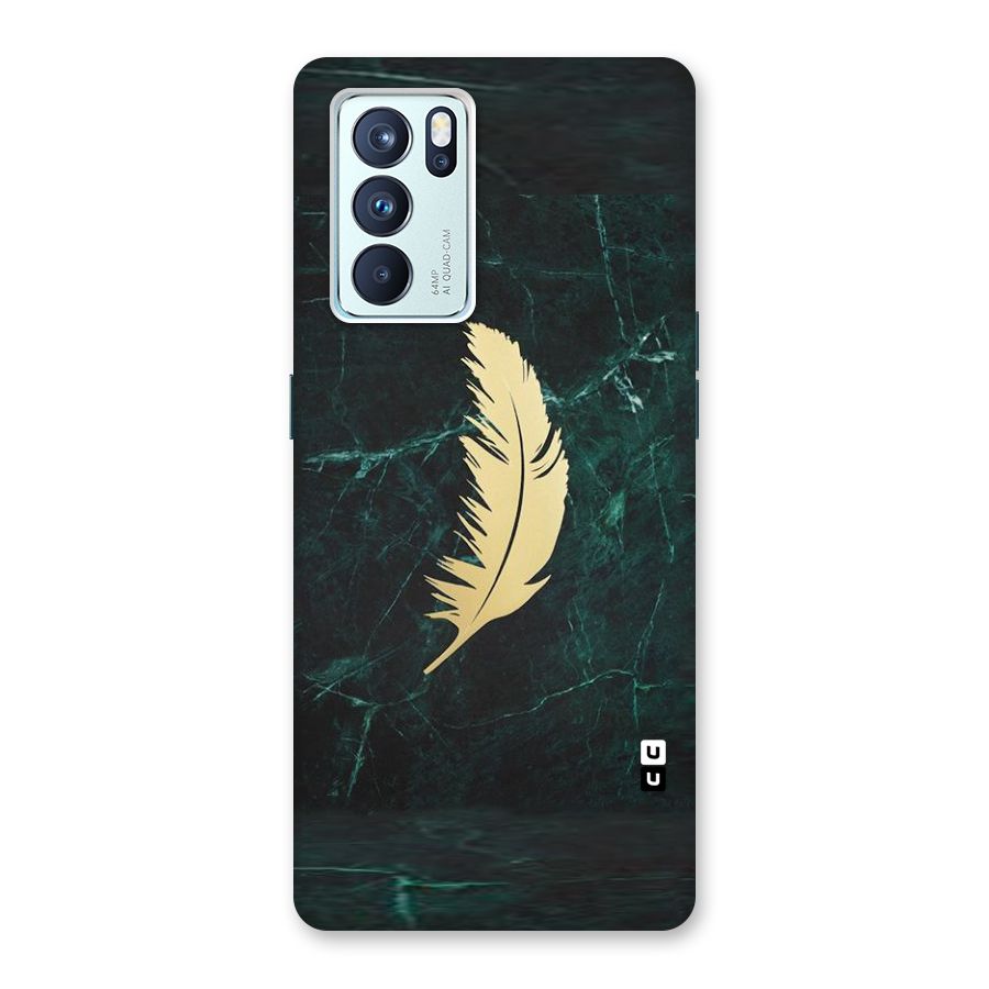 Golden Feather Back Case for Oppo Reno6 Pro 5G