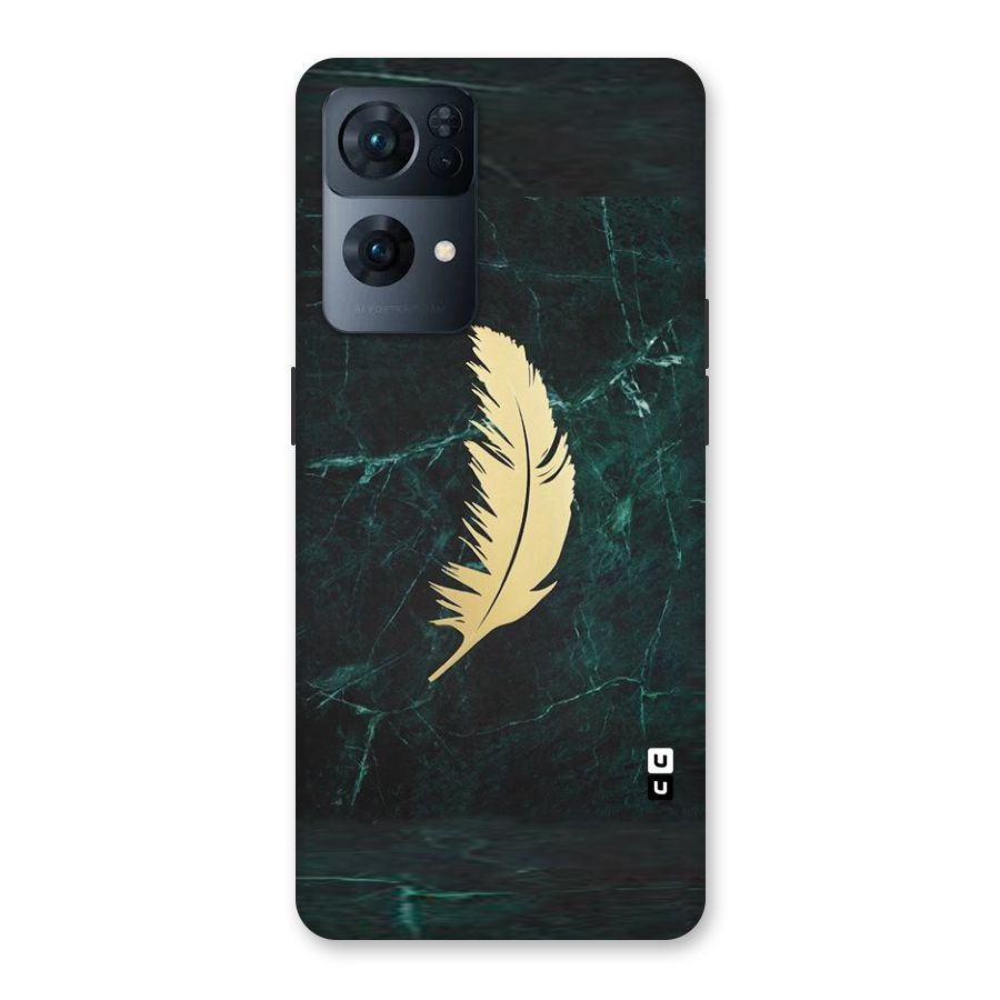 Golden Feather Back Case for Oppo Reno7 Pro 5G