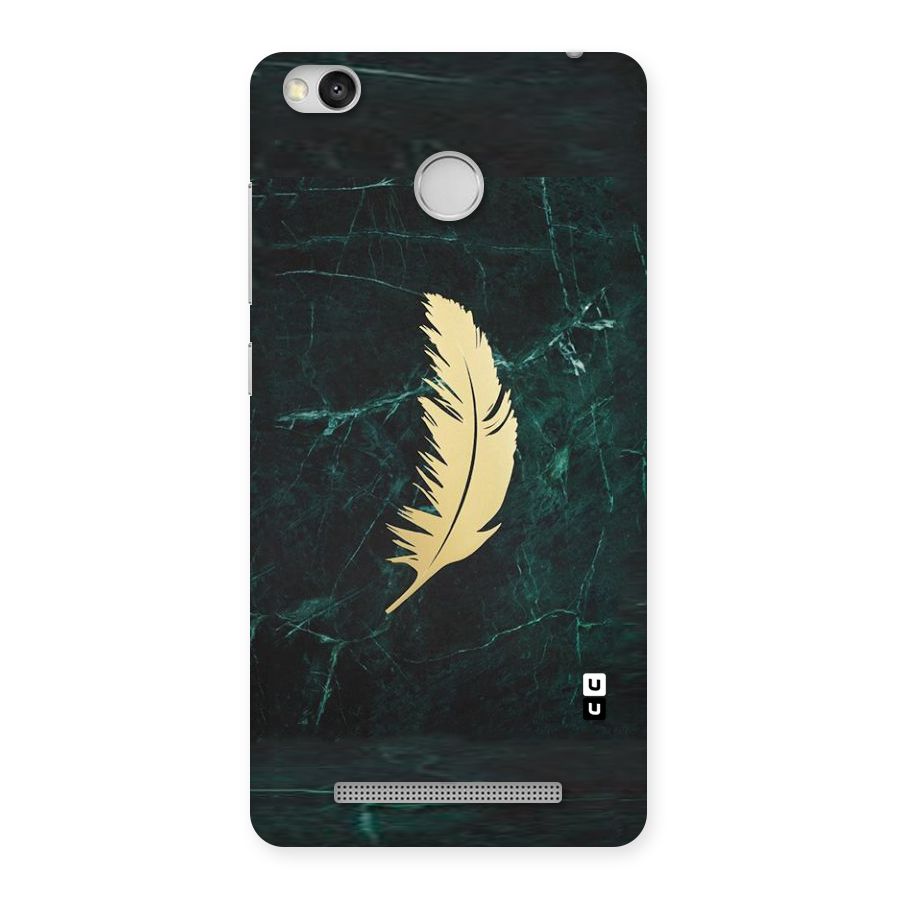 Golden Feather Back Case for Redmi 3S Prime