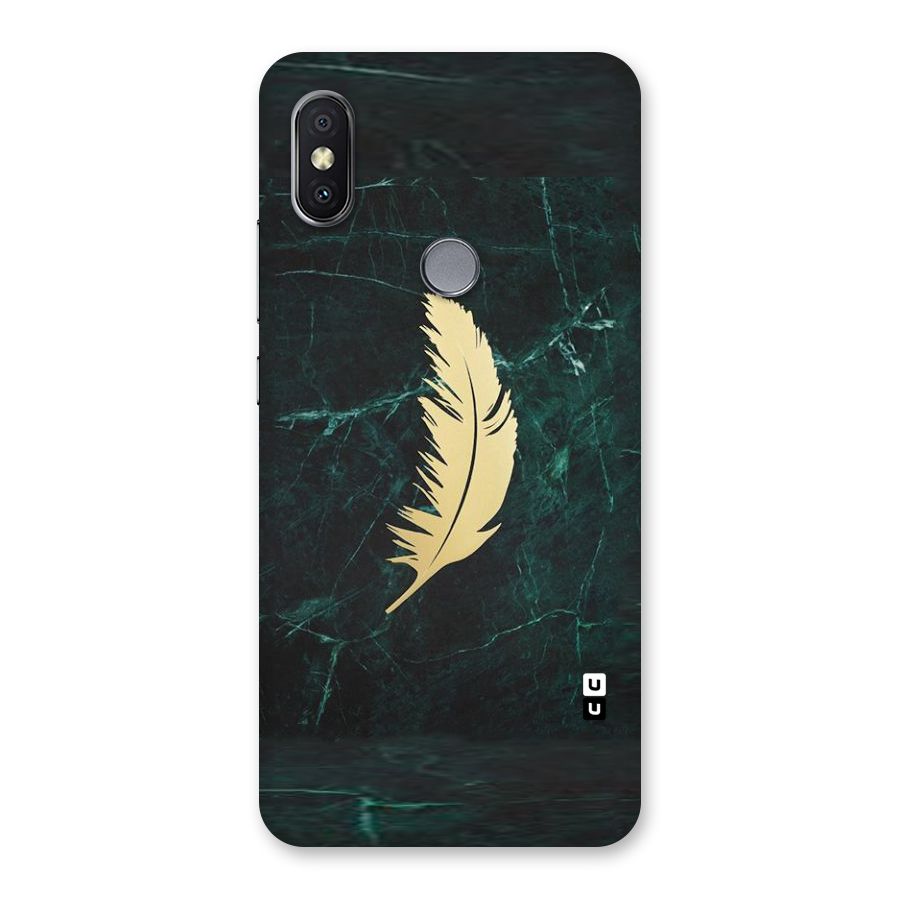 Golden Feather Back Case for Redmi Y2