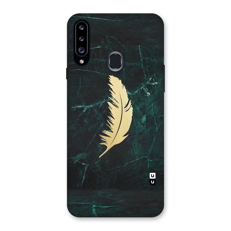 Golden Feather Back Case for Samsung Galaxy A20s