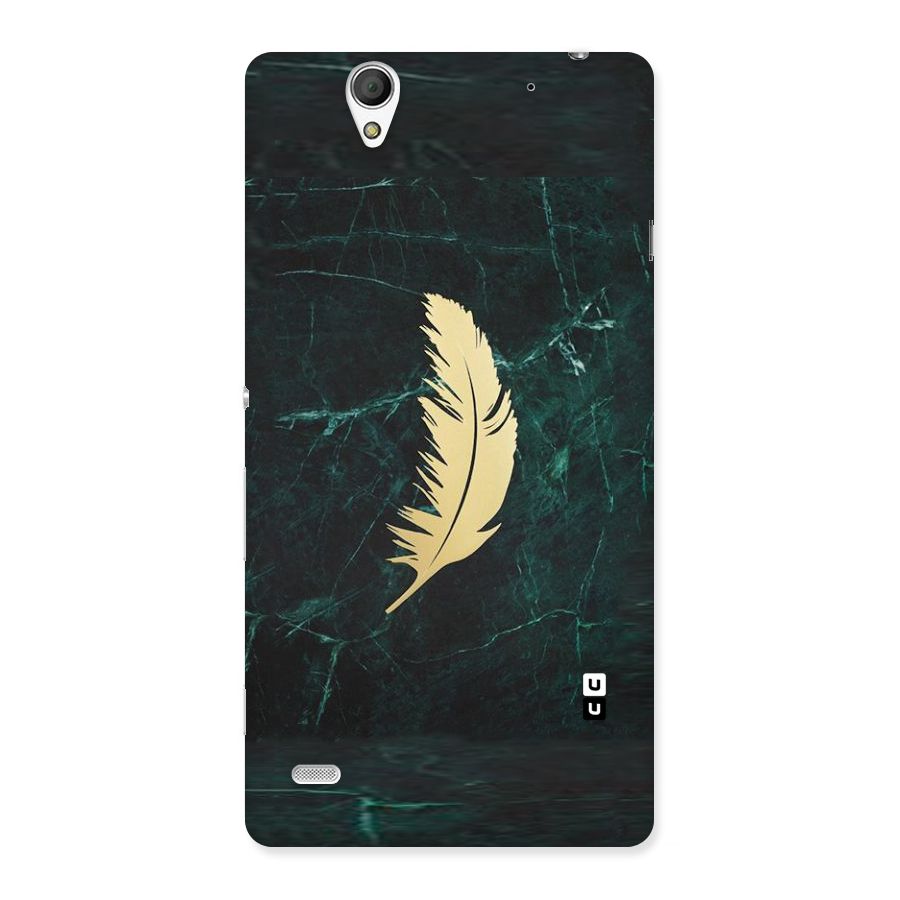Golden Feather Back Case for Sony Xperia C4