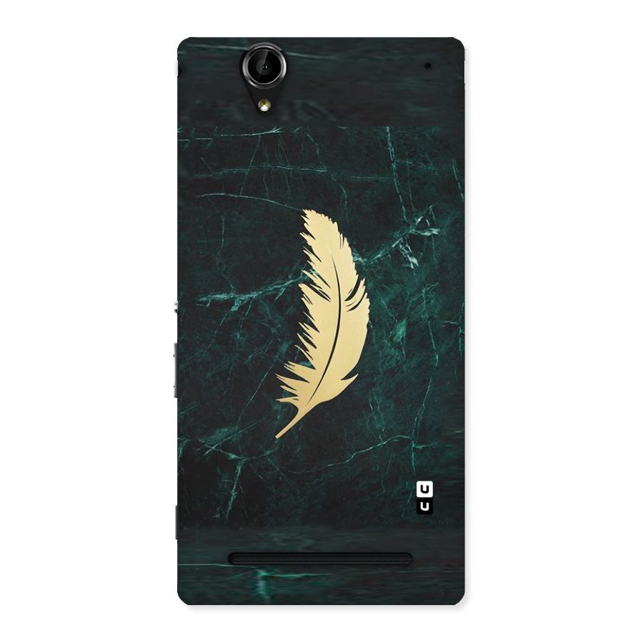 Golden Feather Back Case for Sony Xperia T2