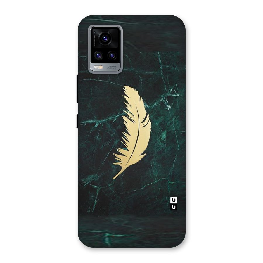 Golden Feather Back Case for Vivo V20