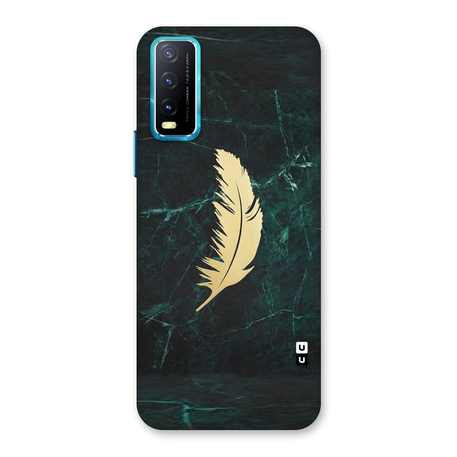 Golden Feather Back Case for Vivo Y20A