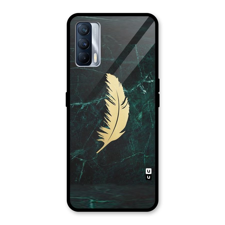 Golden Feather Glass Back Case for Realme X7