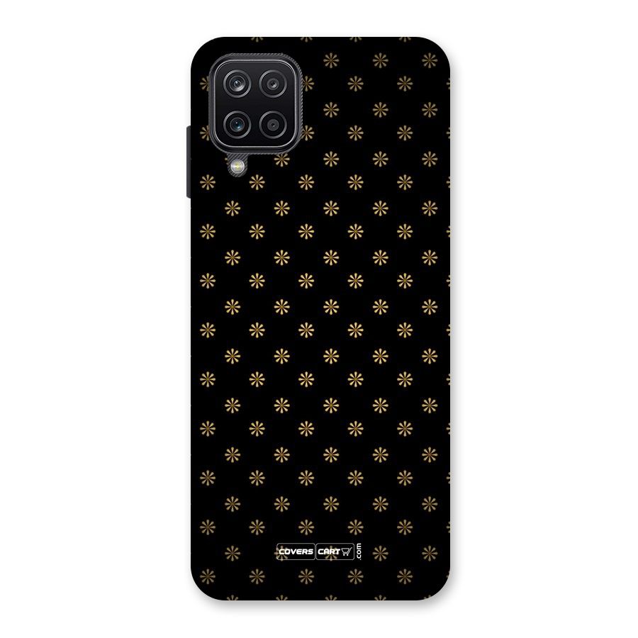 Golden Flowers Back Case for Galaxy A12
