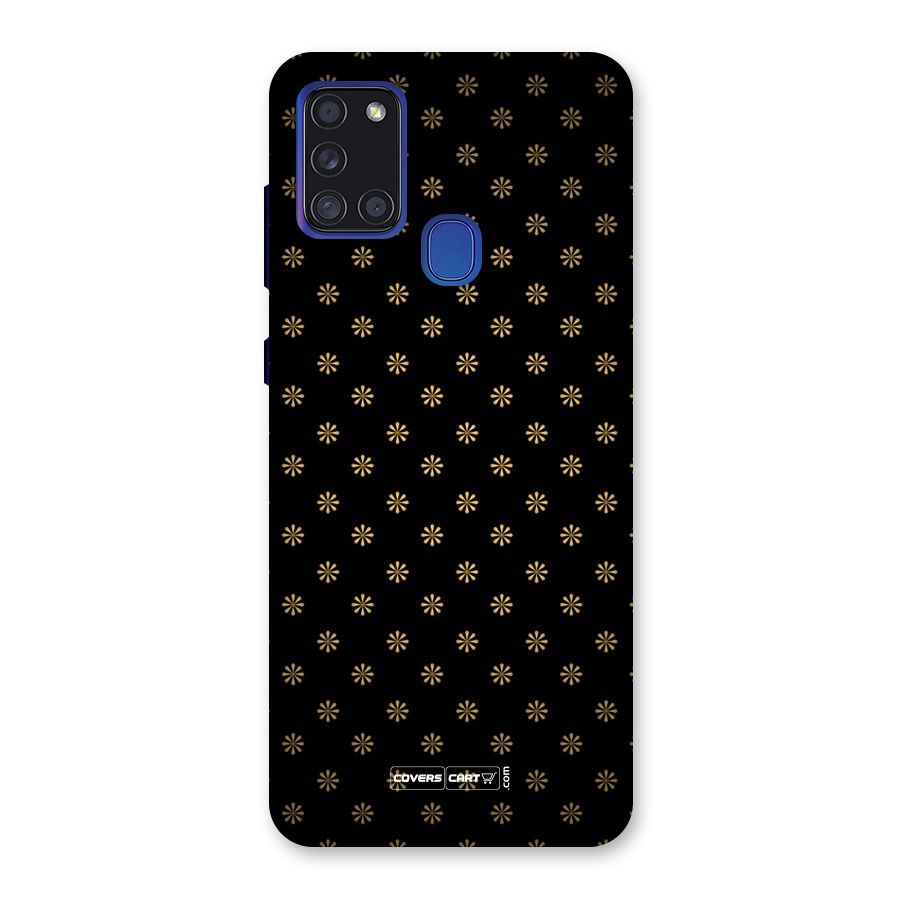 Golden Flowers Back Case for Galaxy A21s