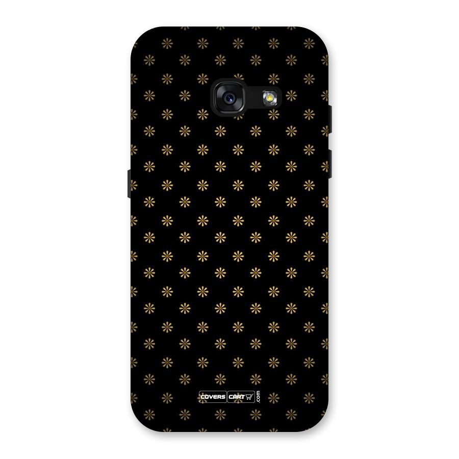 Golden Flowers Back Case for Galaxy A3 (2017)