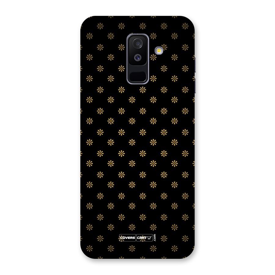 Golden Flowers Back Case for Galaxy A6 Plus