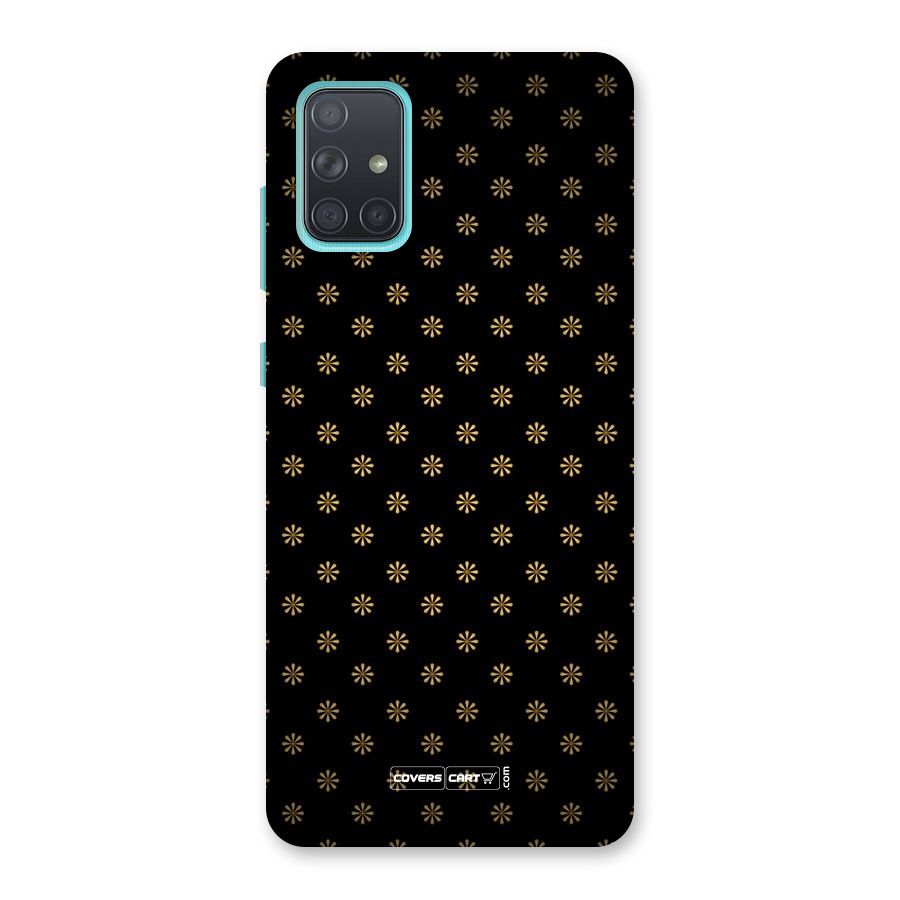 Golden Flowers Back Case for Galaxy A71