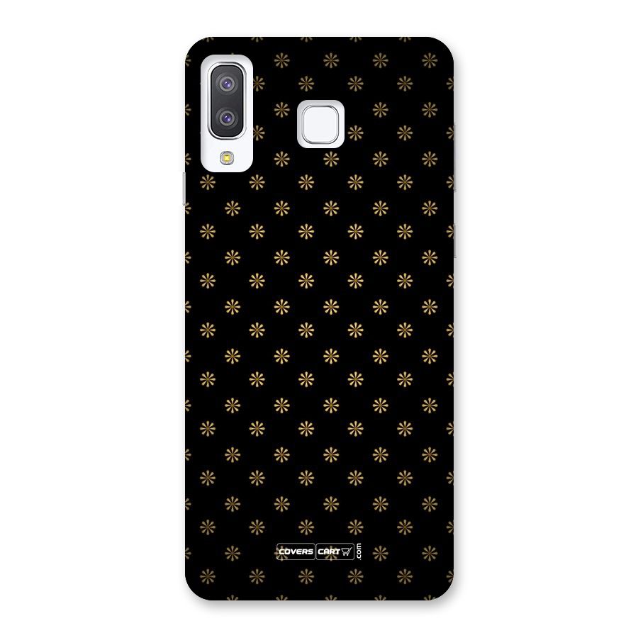 Golden Flowers Back Case for Galaxy A8 Star