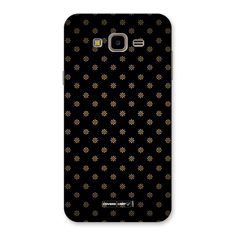 Golden Flowers Back Case for Galaxy J7 Nxt